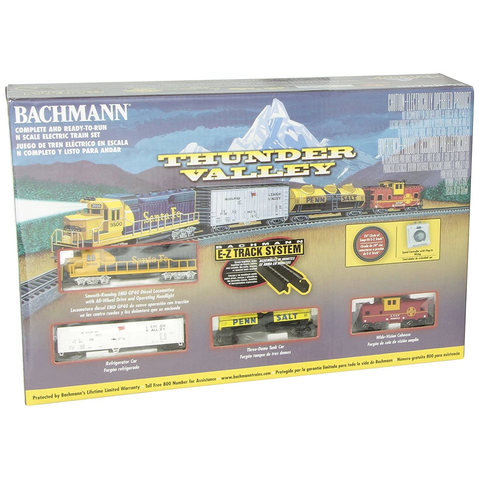 Bachmann Trains N Thunder Valley Train Set ATSF