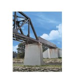 Walthers Cornerstone HO Single-Track Railroad Bridge Concrete Piers (2pkg) Kit
