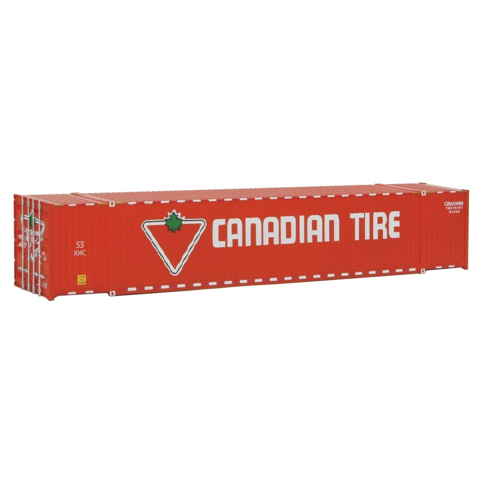 Walthers Scenemaster HO 53' Canadian Tire Corrugated-Side Container