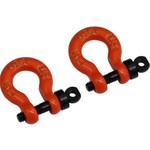 Hot Racing 1/10 Scale Orange Tow Shackle D-Rings Gen8