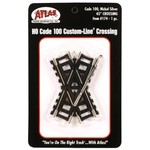 Atlas HO Code 100 45 Degree Crossing