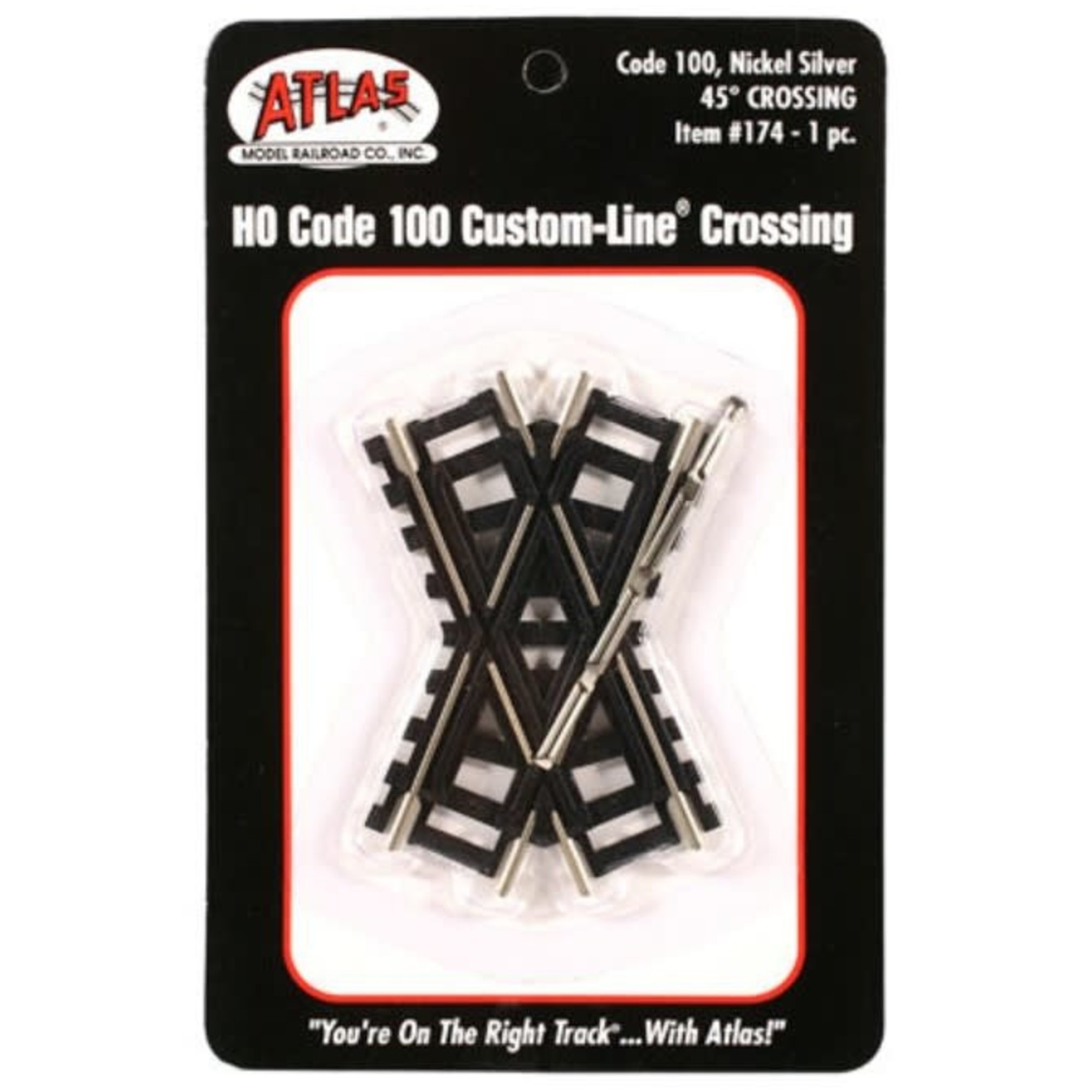 Atlas HO Code 100 45 Degree Crossing