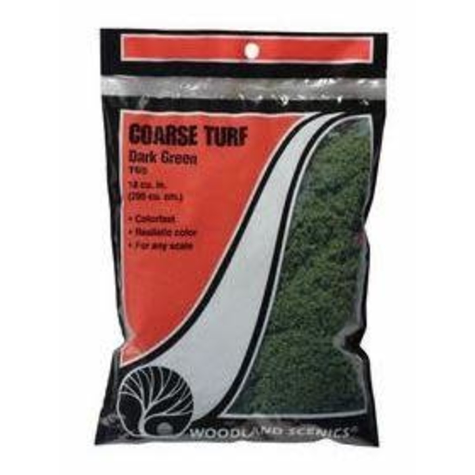 Woodland Scenics Coarse Turf Bag, Dark Green/18 cu. in.