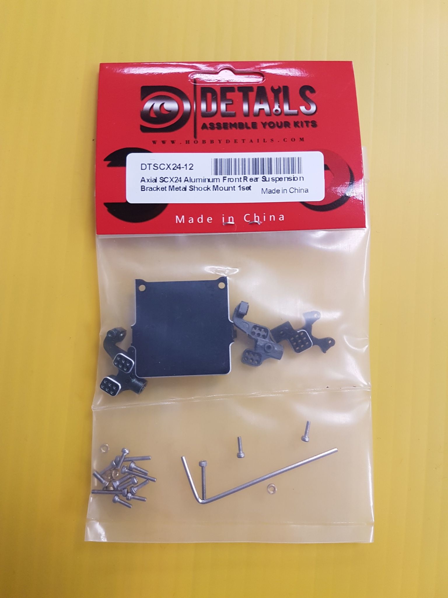 Hobby Details SCX24 Aluminum Front Rear Suspension Bracket Metal Shock