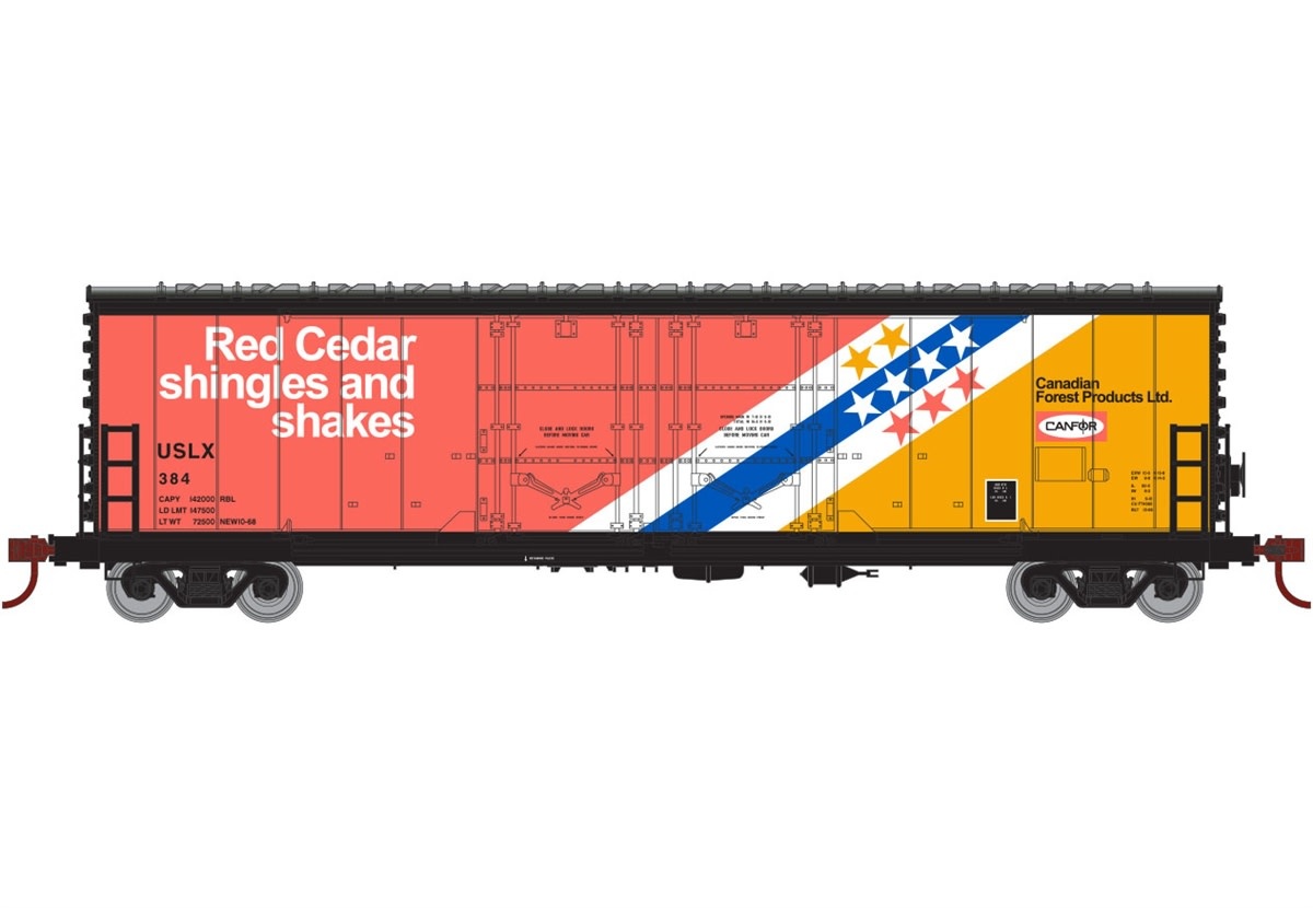 Athearn HO 50/' High Cube Double Door Plug Box SF #151718