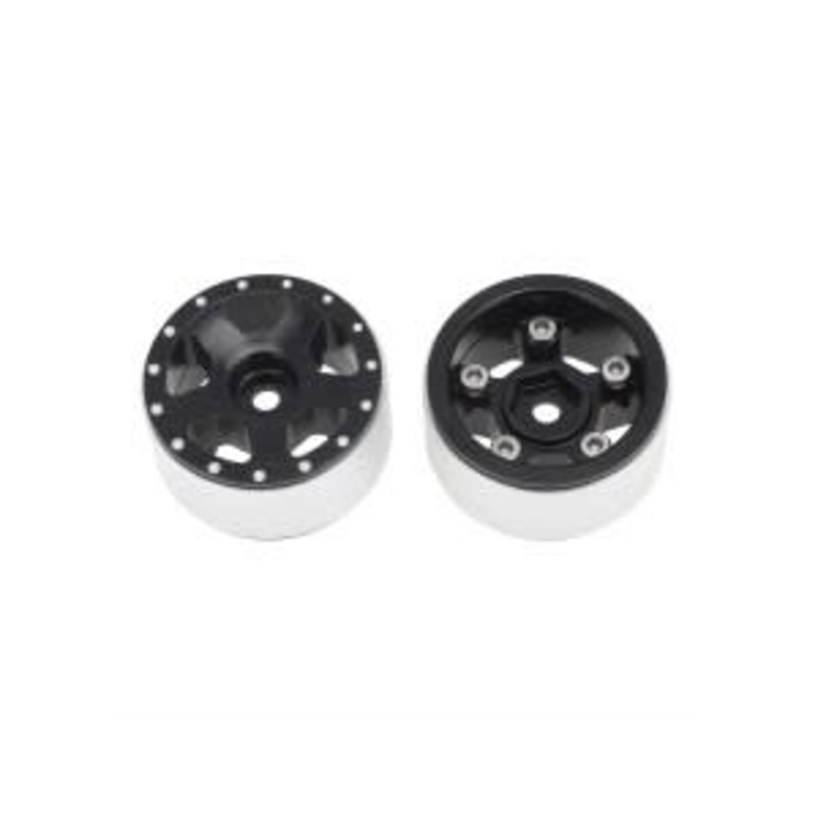 Hobby Details SCX24 1.0 Aluminum Starfish Beadlock Wheels 4 Black