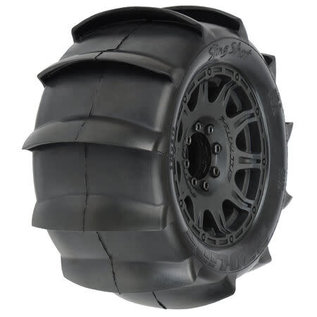 Pro-Line Racing 3.8 Sling Shot Sand Tires Mtd Raid 8x32 17mm MT F/R