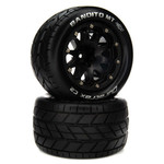 Duratrax 2.8 Bandito MT Belted Mounted F/R 14mm Black (2)