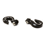 Paris Junction Hobbies 1/10 Scale Alloy Winch Hooks Black (2)