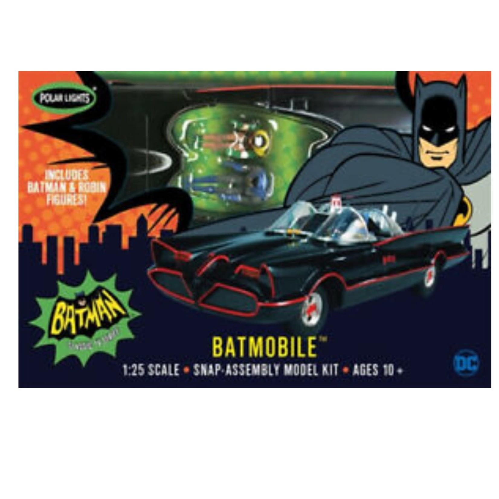 Polar Lights 1/25 '66 Batmobile Batman & Robin Kit