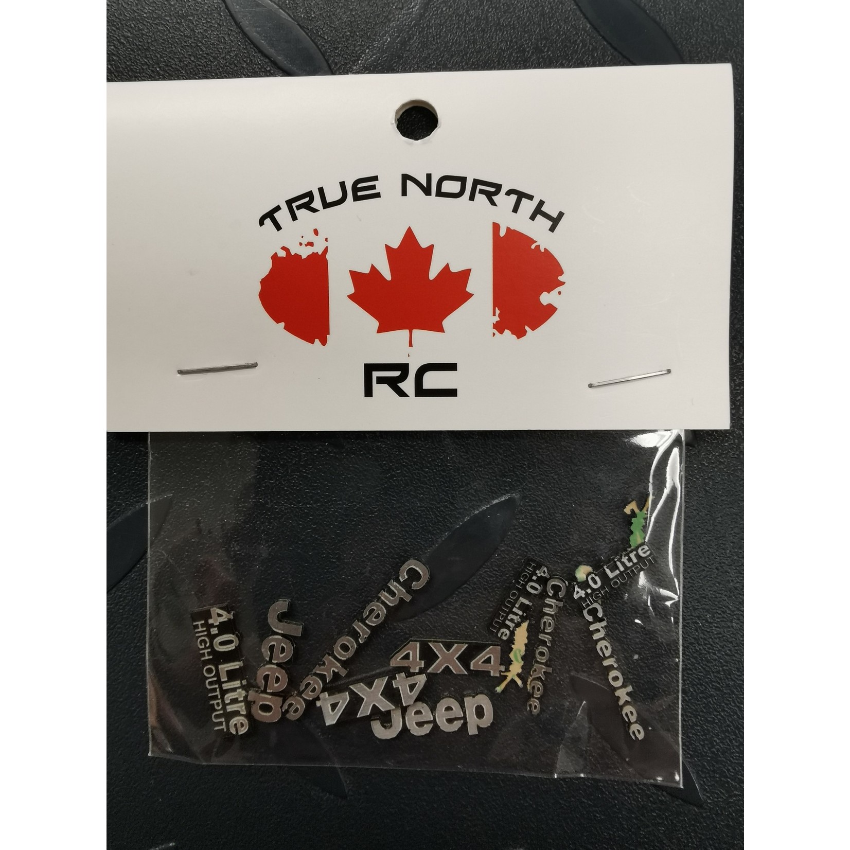 True North RC 1/10 Scale Car Badges - Jeep Cherokee Sport