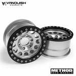 Vanquish Products 1.9 Method Race Wheel 105 Clear/Black Anodized (2)