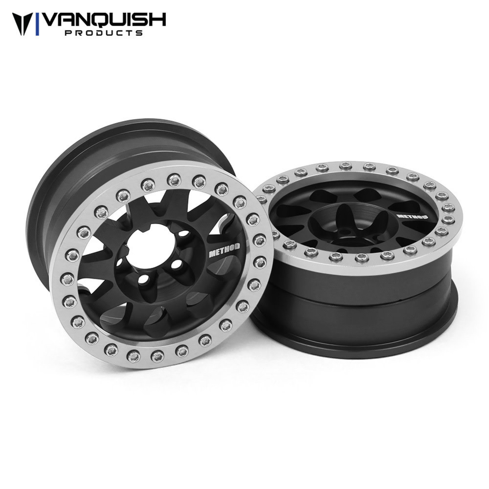Vanquish RC 1.9 Method Race Wheel 101 Black Anodized V2 (2)