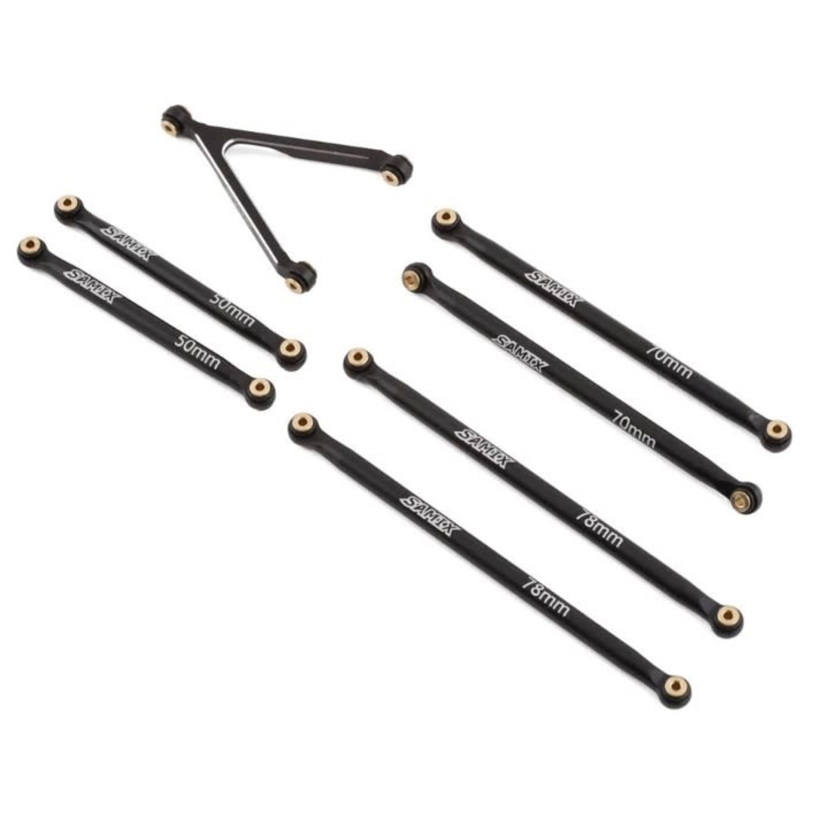 Samix SCX24 Jeep Gladiator Aluminum Link Set (7) (153.7mm) - Clearance