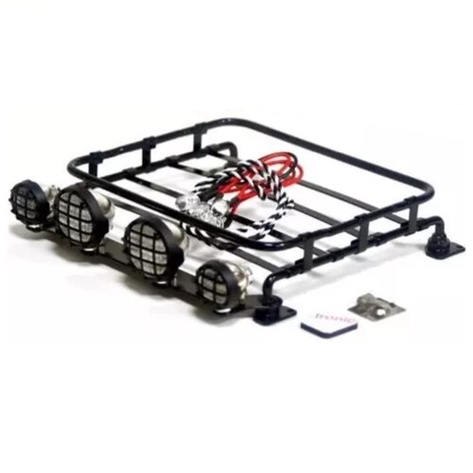 Hobby Details 1/10 Roof Luggage Rack with LED Light Bar (110mm x 103mm)