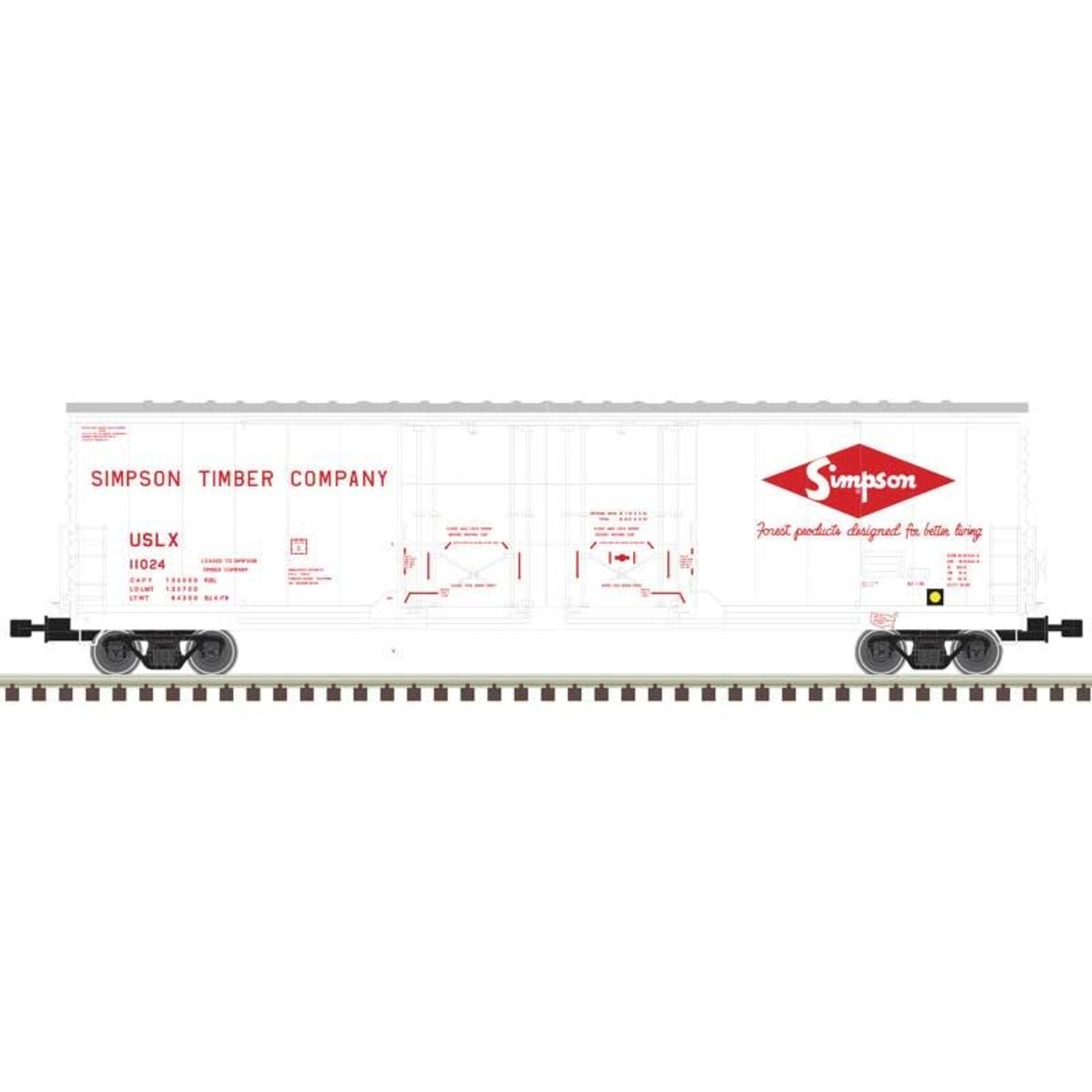 Atlas HO RTR 53' Evans Double Plug Door Box, STC #10407