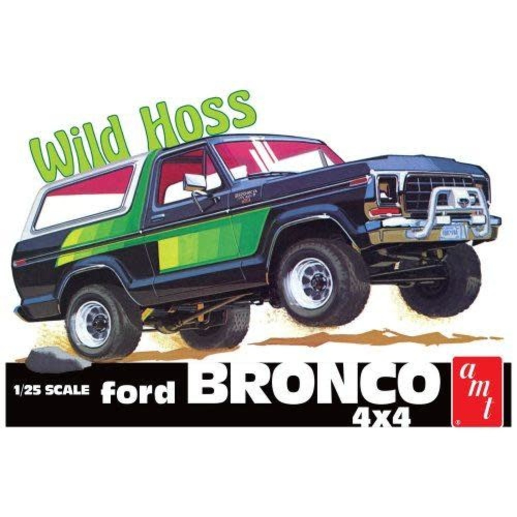 AMT 1/25 1978 Ford Bronco "Wild Hoss" Kit