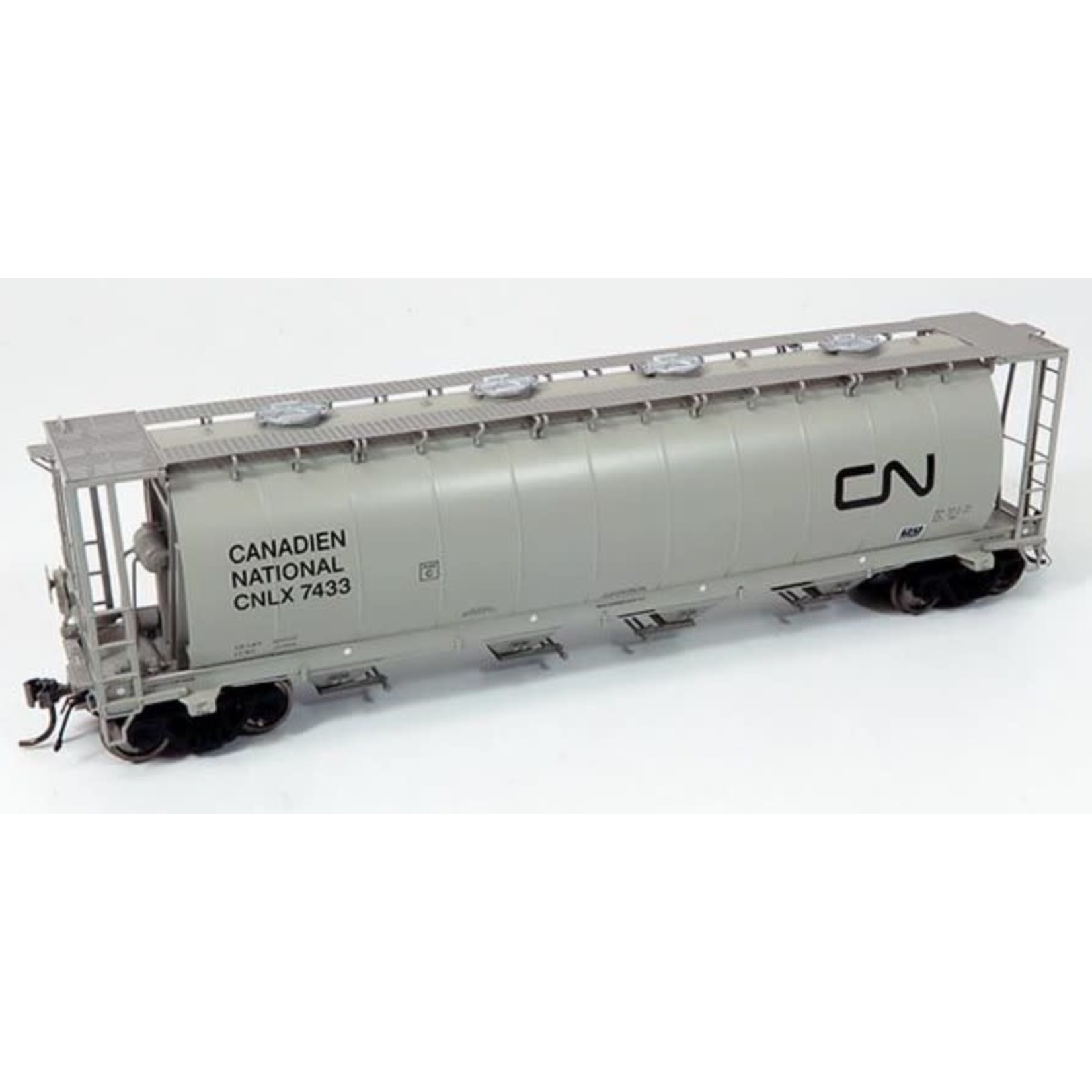 Rapido Trains HO NSC 3800cuft Covered Hopper: CN - CNLX Grey