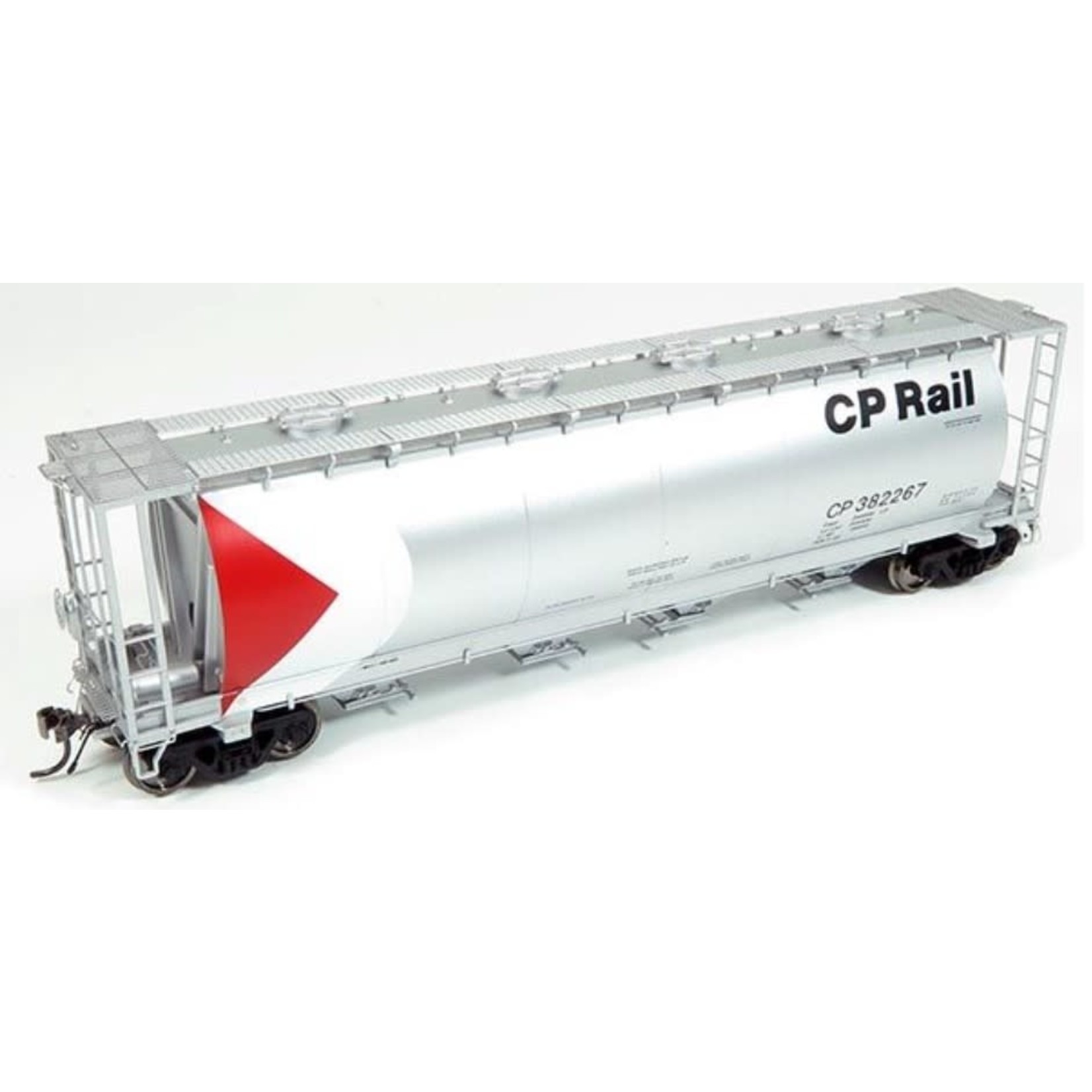 Rapido Trains HO MIL 3800cuft Covered Hopper: CP Rail - Silver Repaint