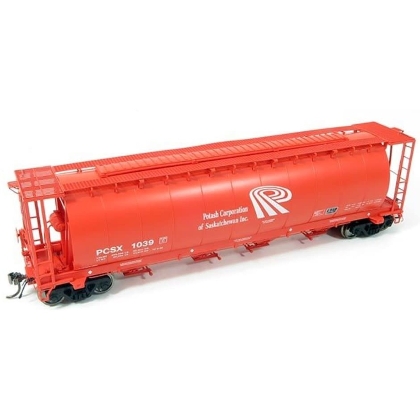 Rapido Trains HO NSC 3800cuft Covered Hopper: Potash Corp - Orange Schem