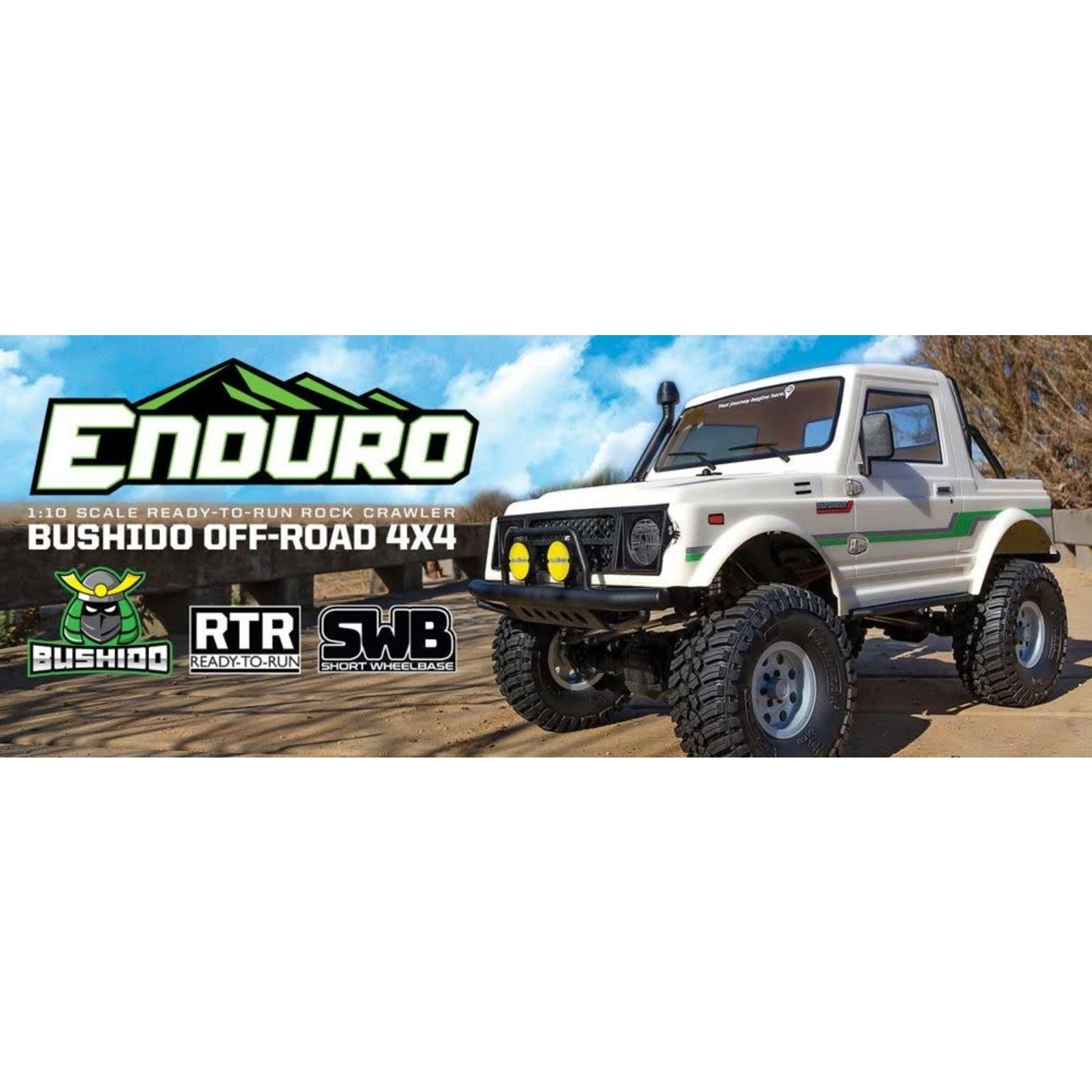 Team Associated 1/10 Element RC Enduro Bushido Trail Truck White RTR