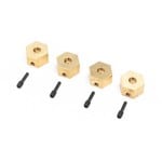 Axial Hex Hubs, Brass (7g) (4): UTB18