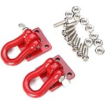 Paris Junction Hobbies 1/10 Scale Alloy Shackles w/ Mounting Pads Red