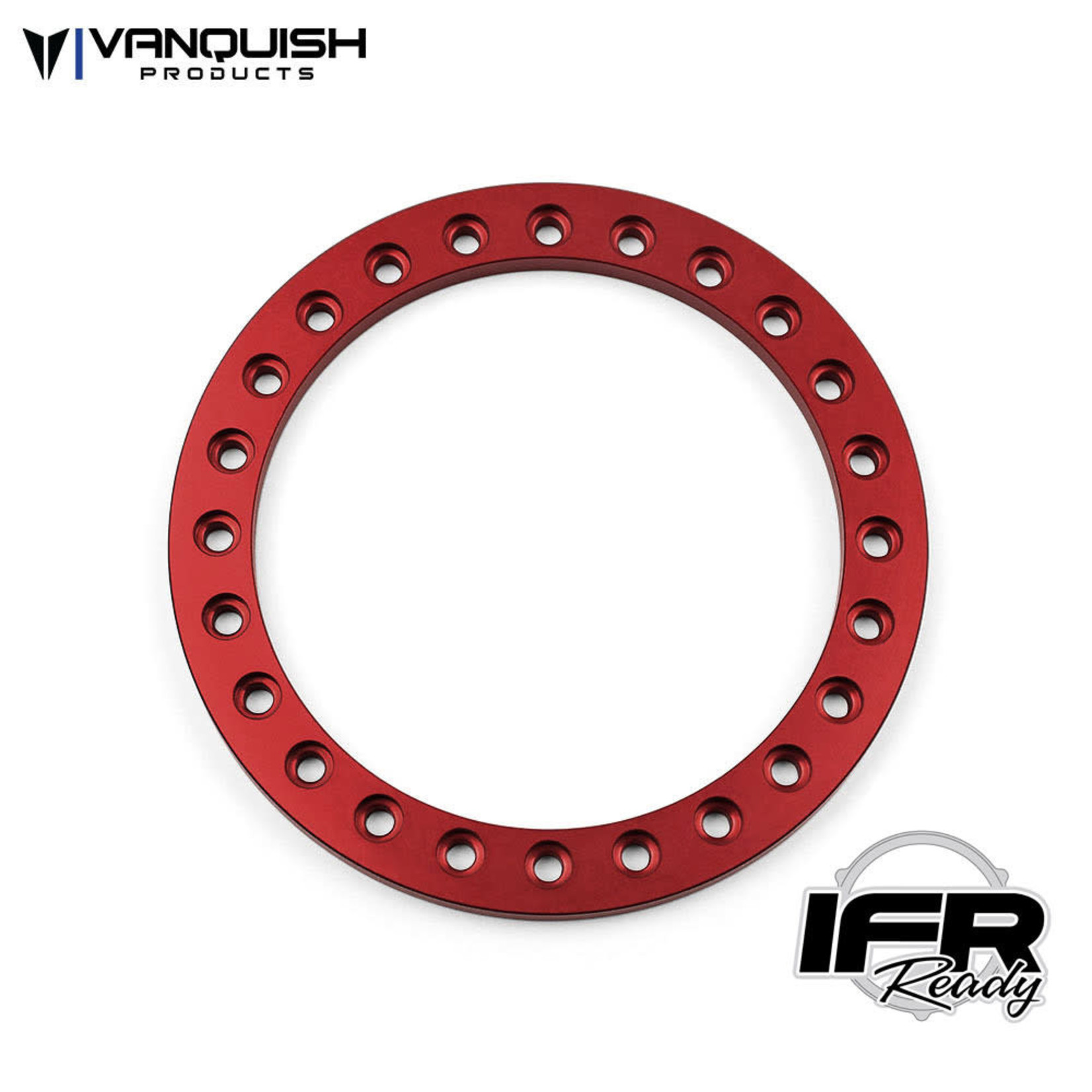 Vanquish RC 1.9 IFR Original Beadlock Ring  Red Anodized (1)