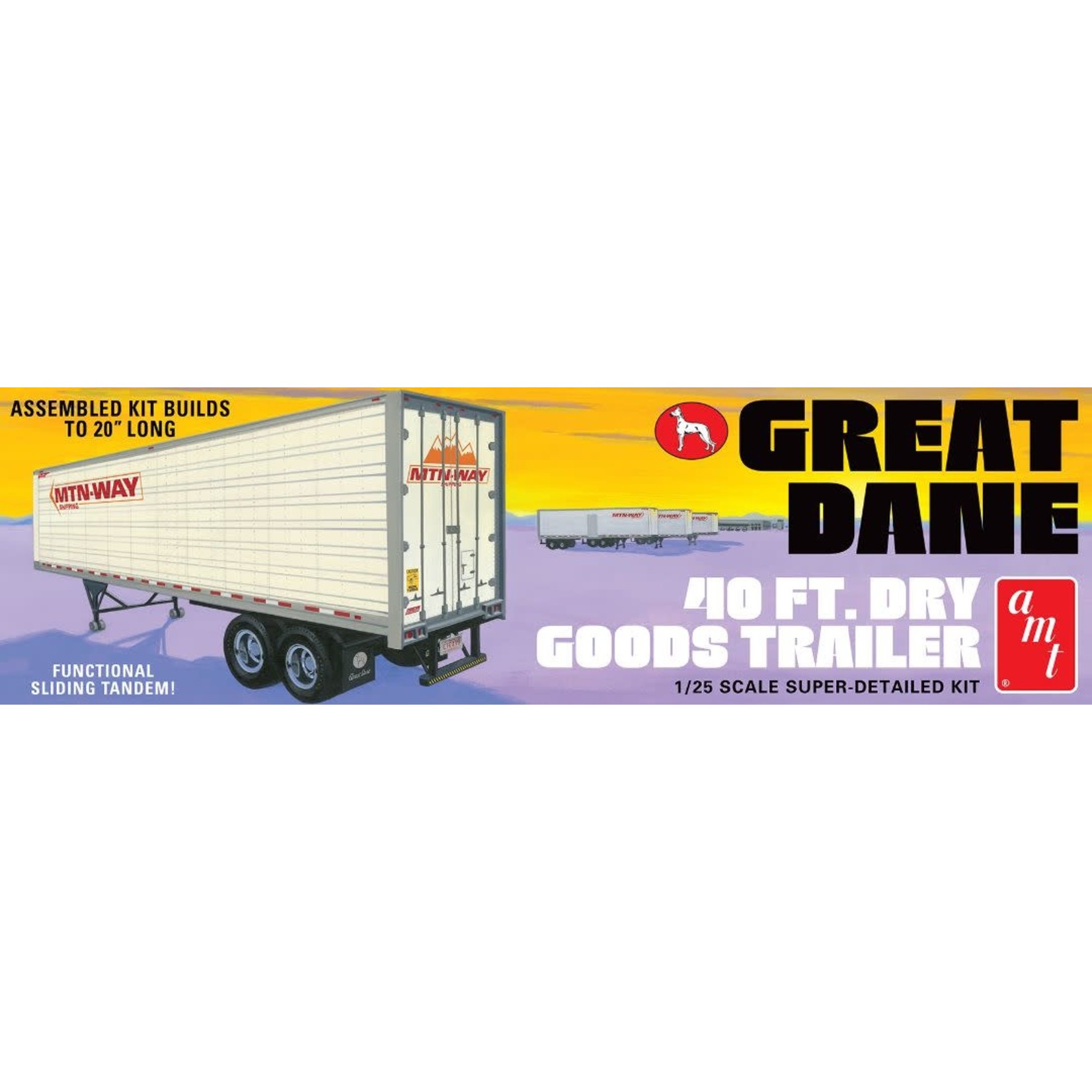 AMT 1/25 Great Dane Dry Goods Semi Trailer Kit