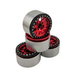 Hobby Details 2.2 Aluminum  Beadlock Wheels KM12 (4) (Red)
