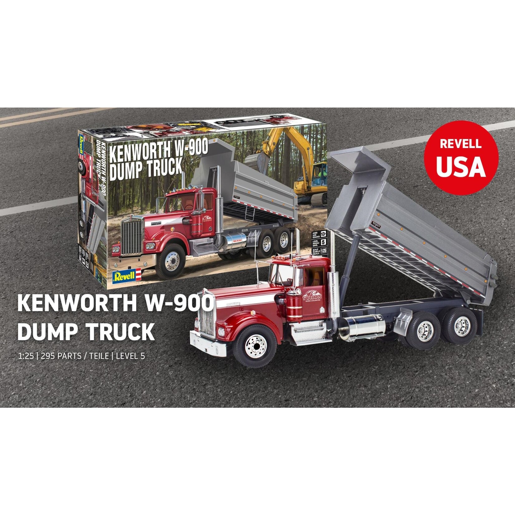 Revell 1/25 Kenworth K-900 Dump Truck Kit