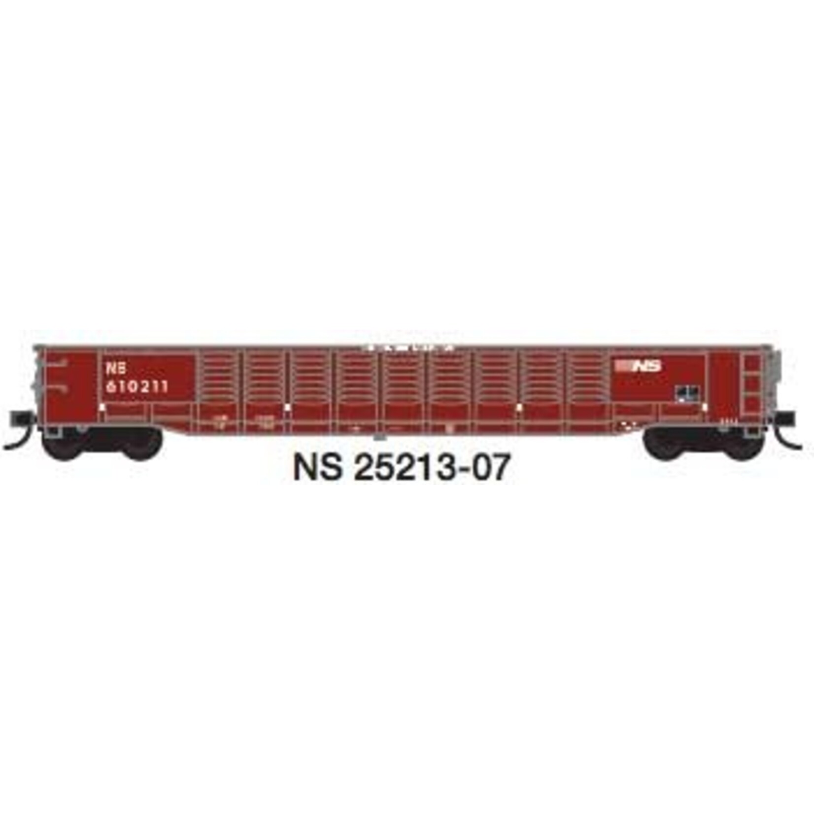 N 52'6" Corrugated Gondola NS #7 (Ex-PC, Boxcar Red)