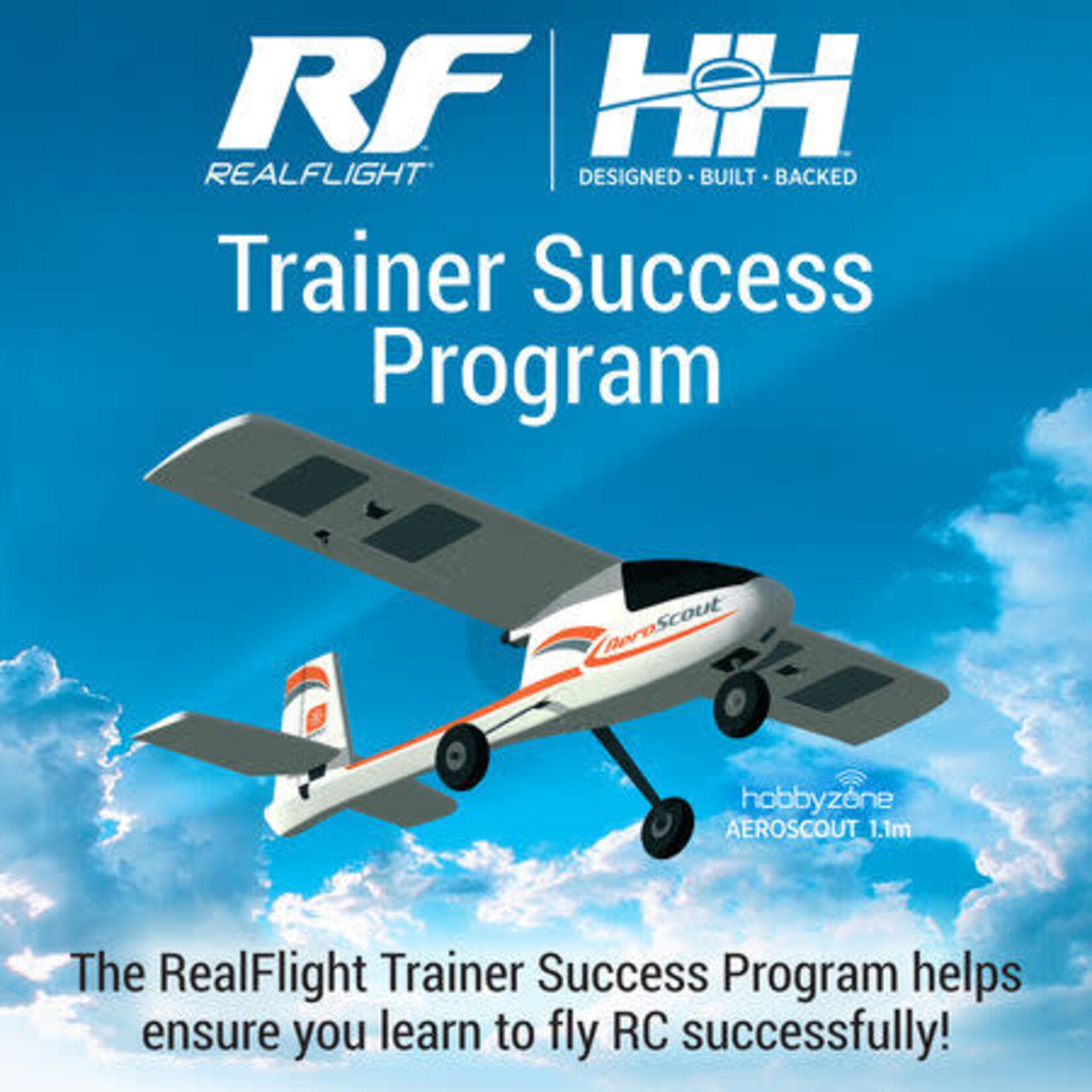 RealFlight RF Trainer Success Program Card, AeroScout 1.1m