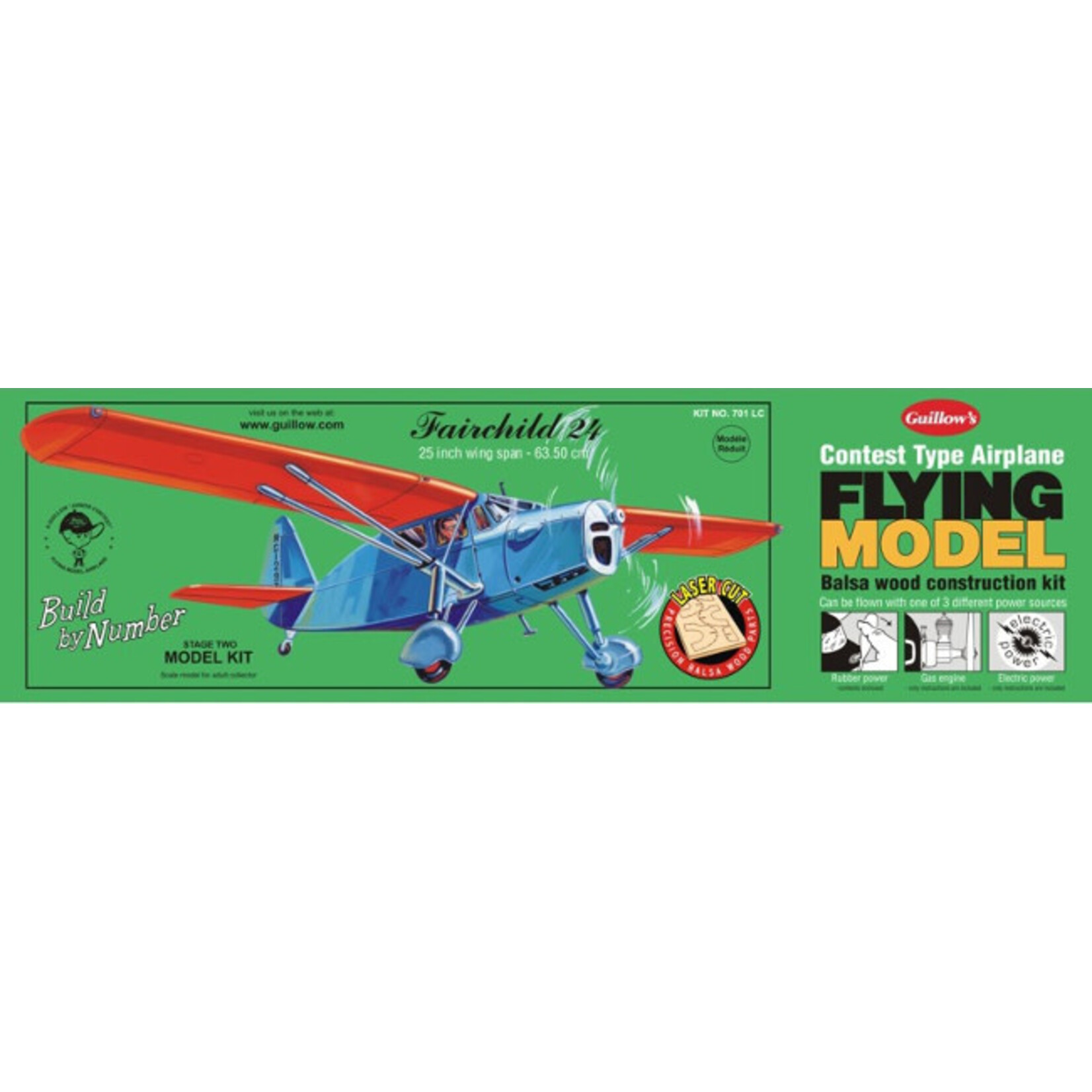 Guillow Fairchild Laser Cut Model Kit