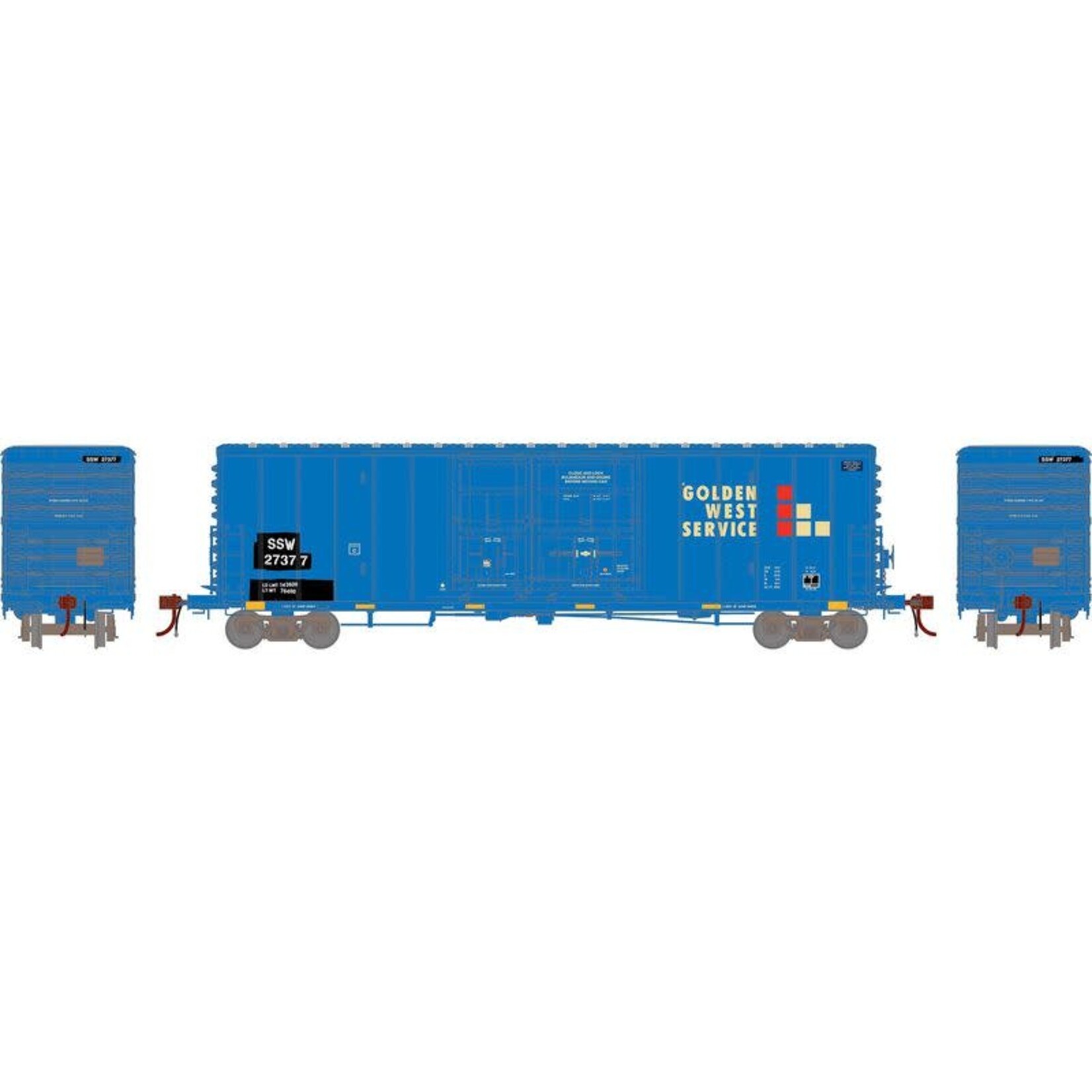 Athearn Genesis HO 50' PC&F 8' & 6' Box, SP/GWS #27377