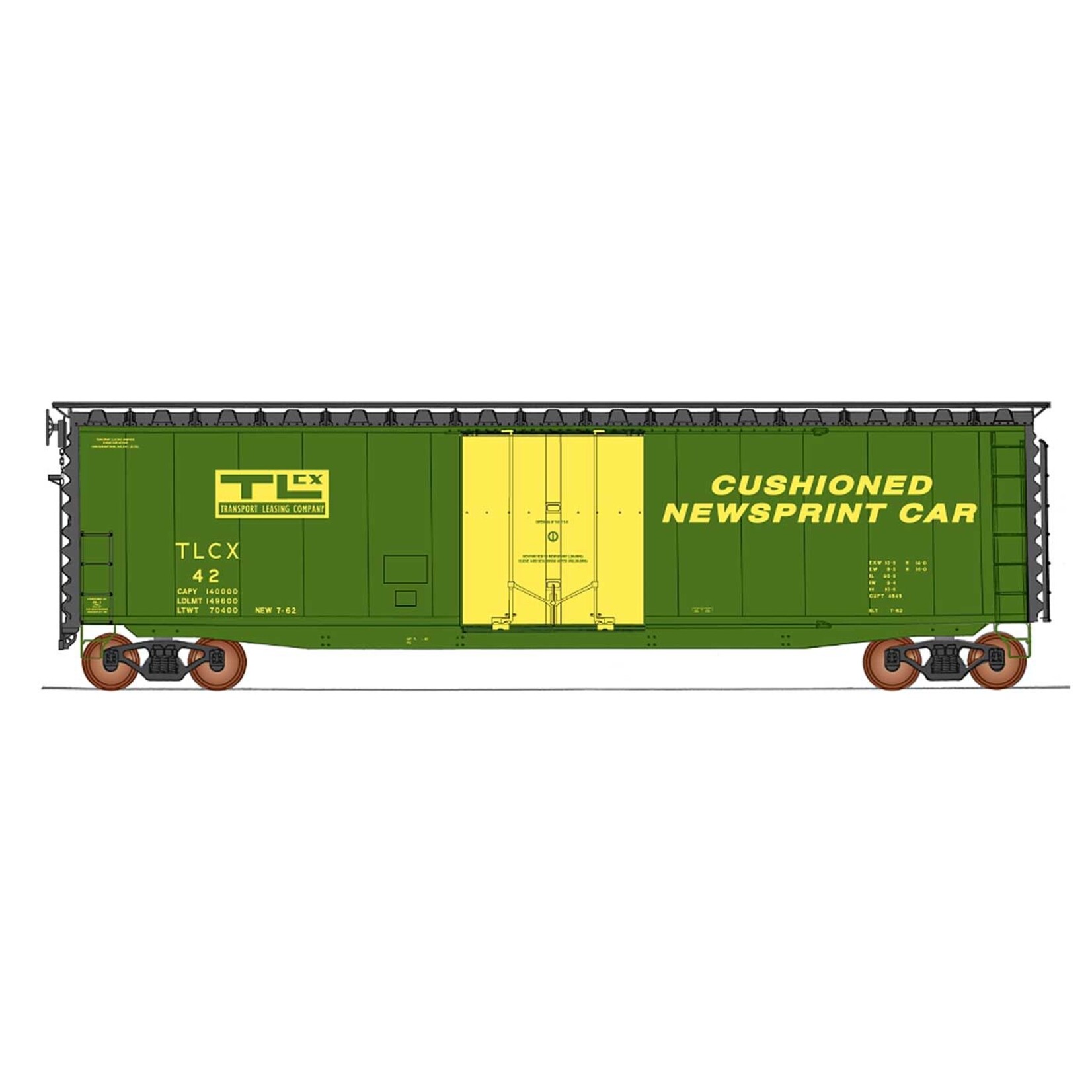 Intermountain HO 50' PS-1 Single Door Boxcar Transport Leasing