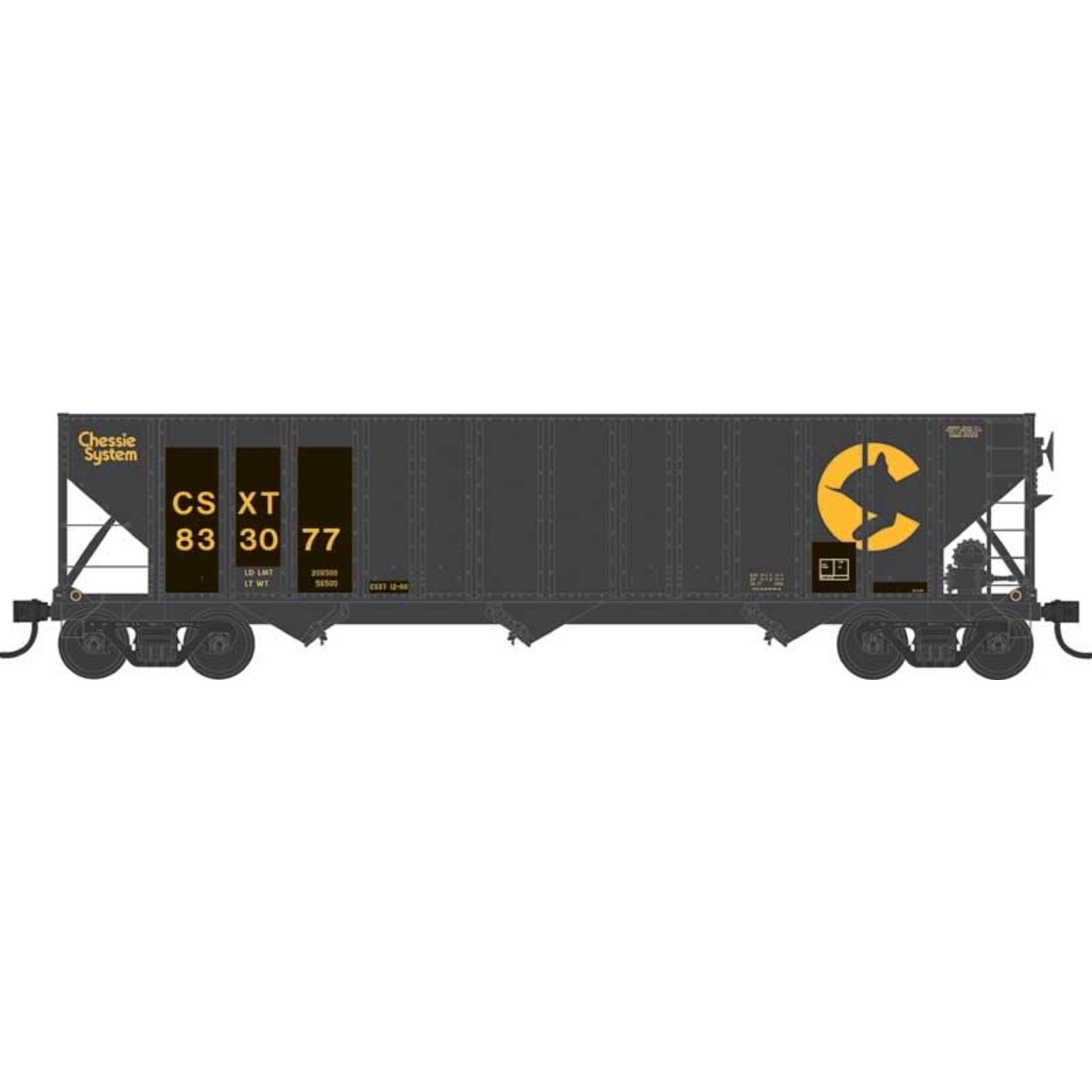 Bowser Trains HO 100-Ton 3-Bay Hopper CSXT #833267