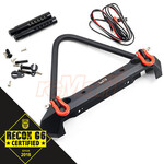 Yeah Racing 1/10 Steel Front "Stinger" Bumper w/led'S Winch Mount & Shackles