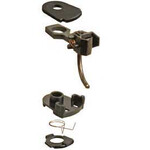 Kadee HO #34 1/4" underset plastic shank coupler with #233 draft gearboxes. 2 pair