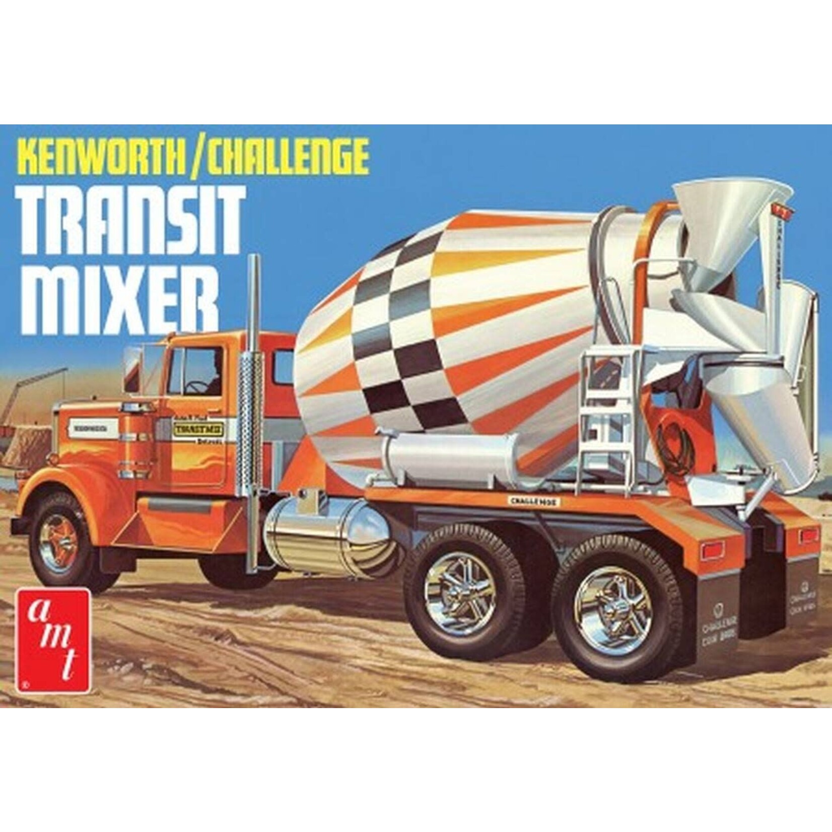 AMT 1/25 Kenworth Challenge Transit Cement Mixer Kit