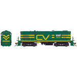 Rapido Trains HO RS-11 (DC/DCC/Sound): Central Vermont - Green w/Noodle: #3601