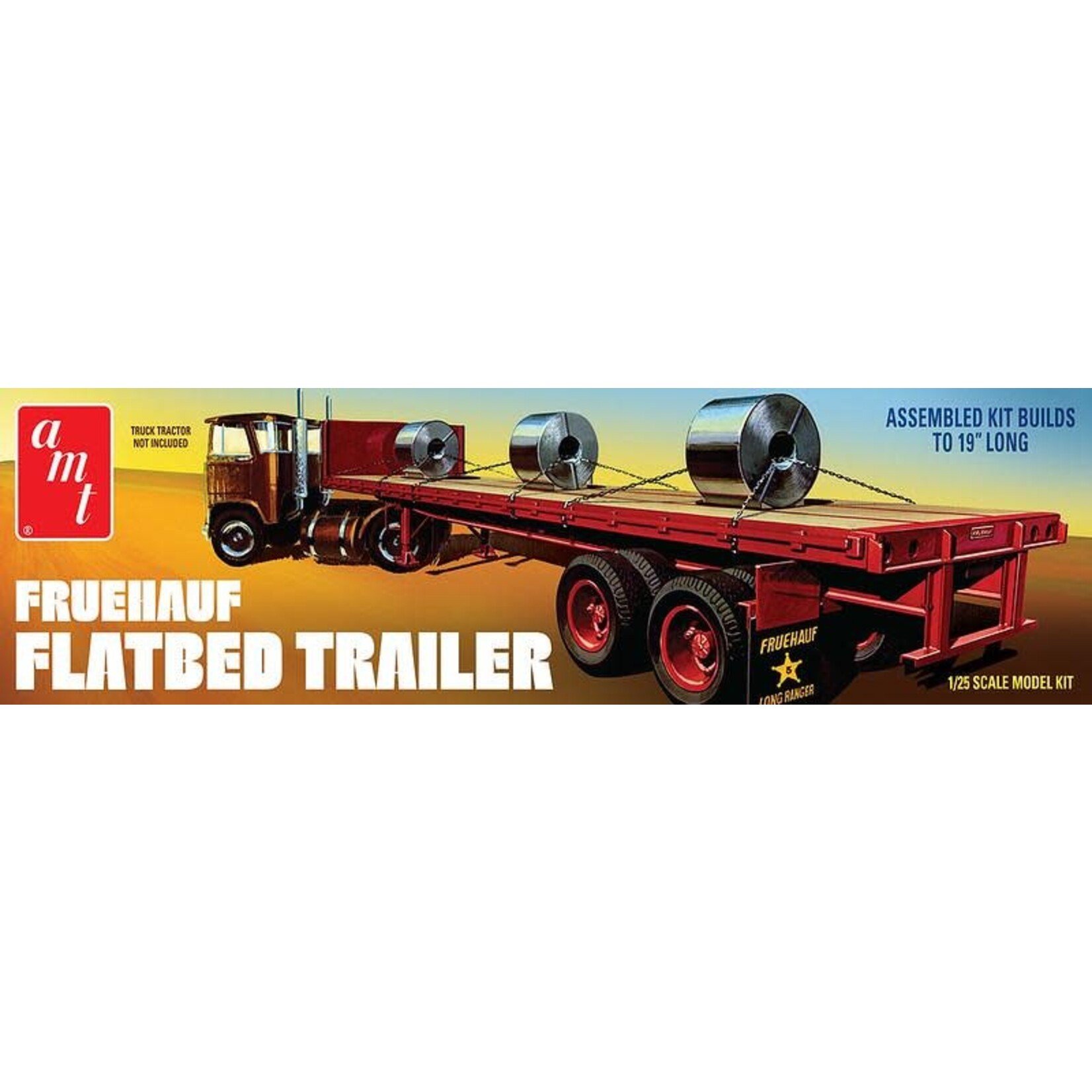 AMT 1/25 Fruehauf Flatbed Trailer Kit
