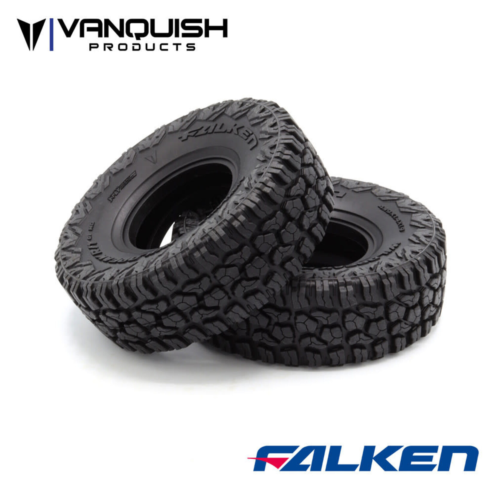 Vanquish RC 1.9 Falken Wildpeak R/T 4.19 Tires (2) Red Compound