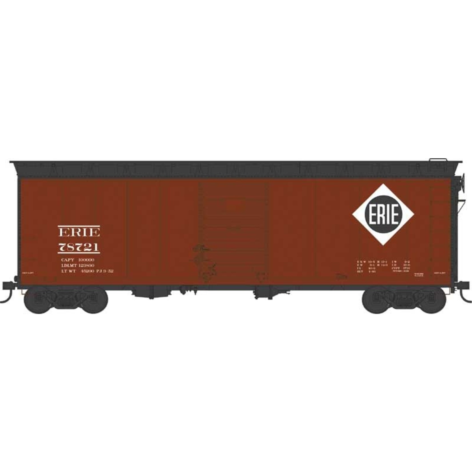 Bowser Trains HO 40' Single-Door Boxcar Erie #78793