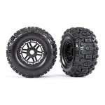 Traxxas 2.8 Sledgehammer Tires & Wheels MTD 3.6 inner Black (Fits Maxx)