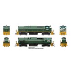 Rapido Trains HO M420 + M420B (DC/DCC/Sound): BCR - Two-Tone Green Scheme: #641 + #681