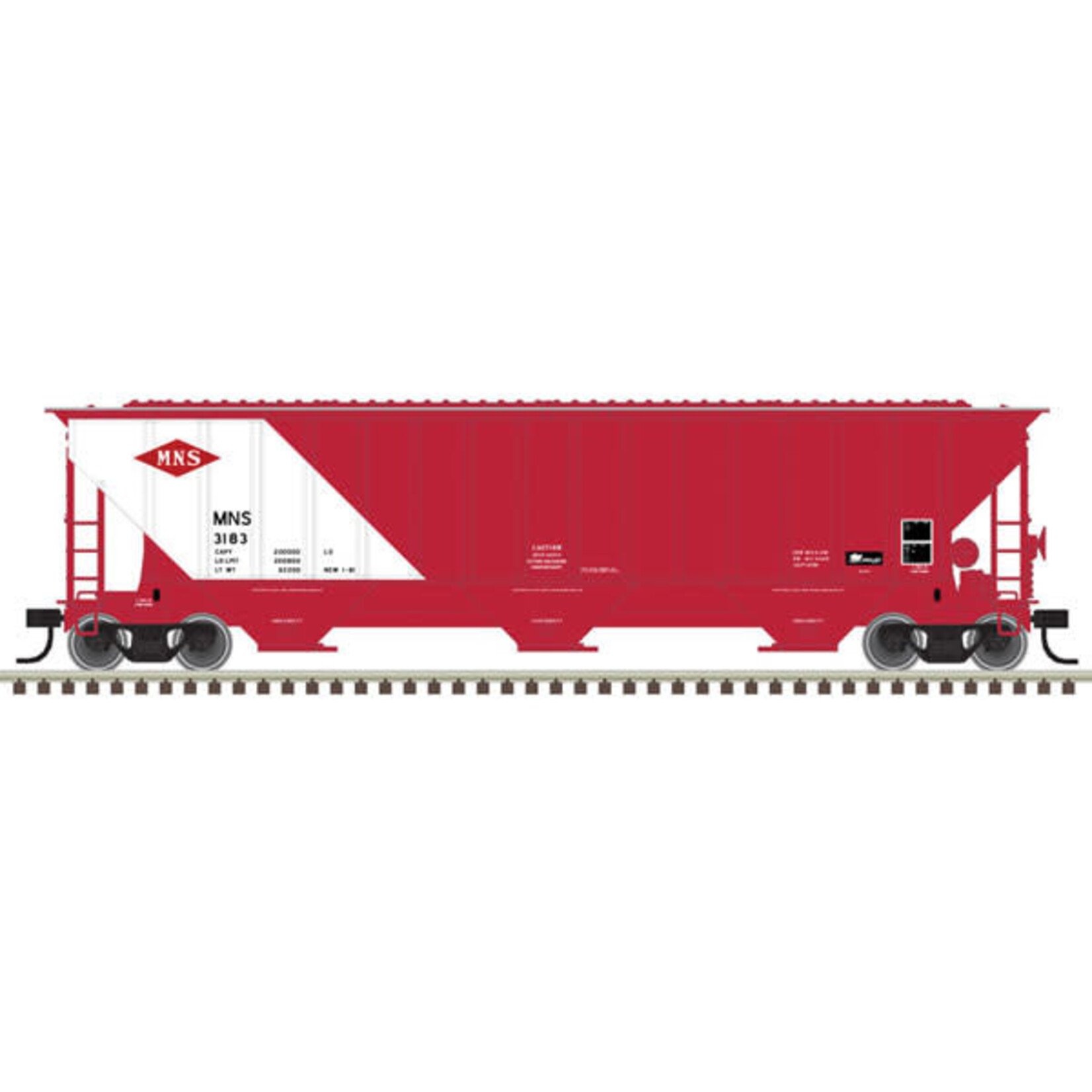 Atlas N Thrall 4750 3-Bay Covered Hopper MN&S #3303