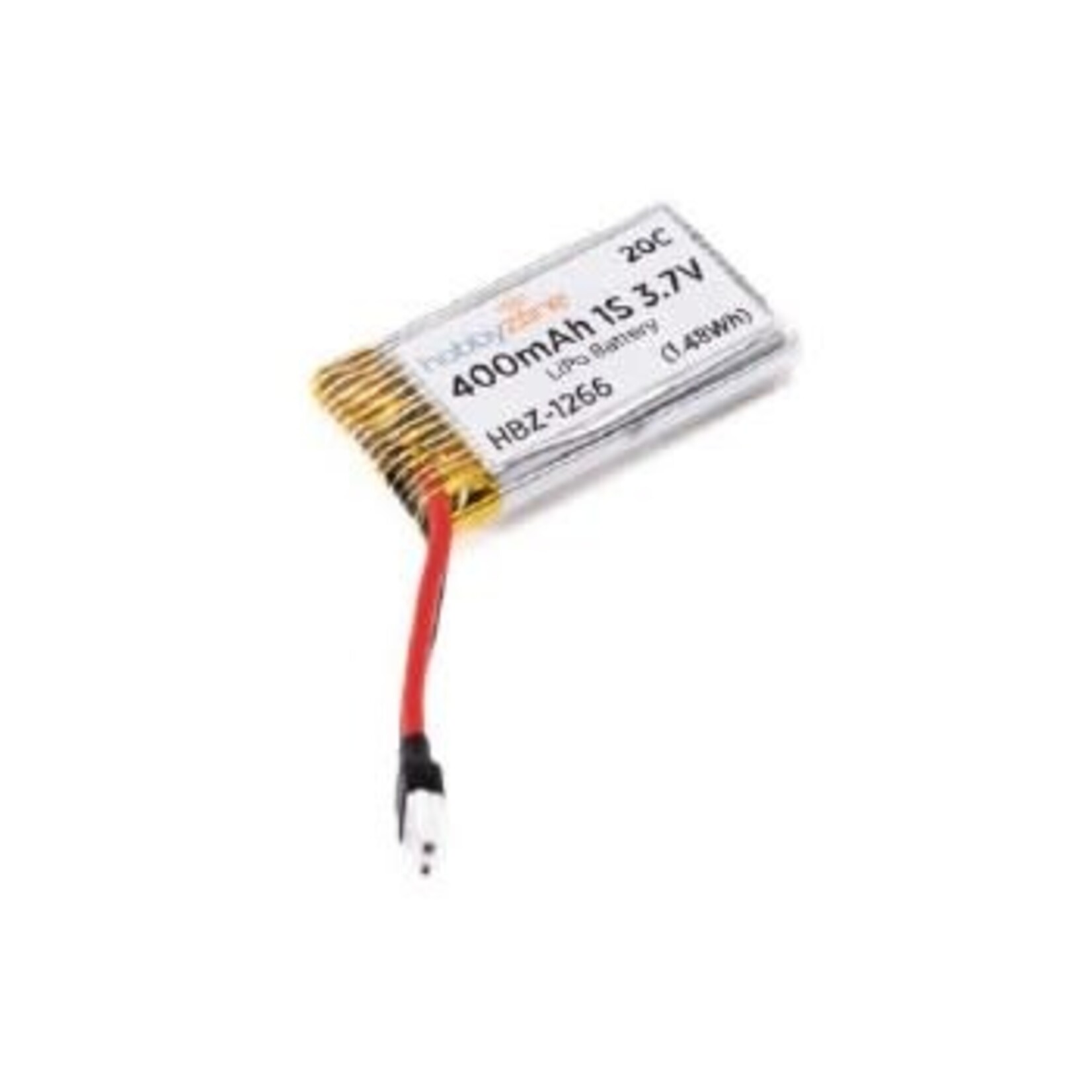 Hobbyzone 3.7V 400mAh 1s LiPo Battery: Molex 51005 (XCub)