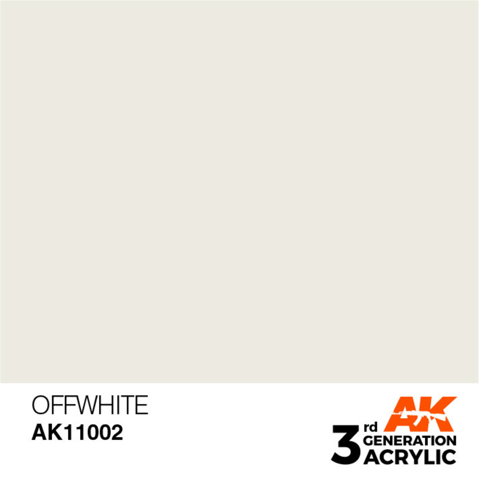 AK Interactive 3rd Gen Acrylic Paint (17ml) 11002 Offwhite