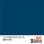 AK Interactive 3rd Gen Acrylic Paint (17ml) 11178 Fluorescent Blue